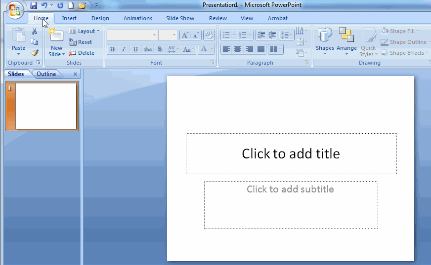 Animated gif for powerpoint 2007